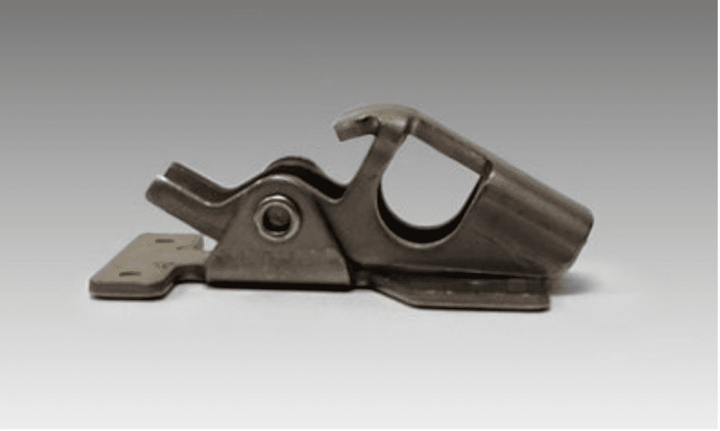 a metal trailer part