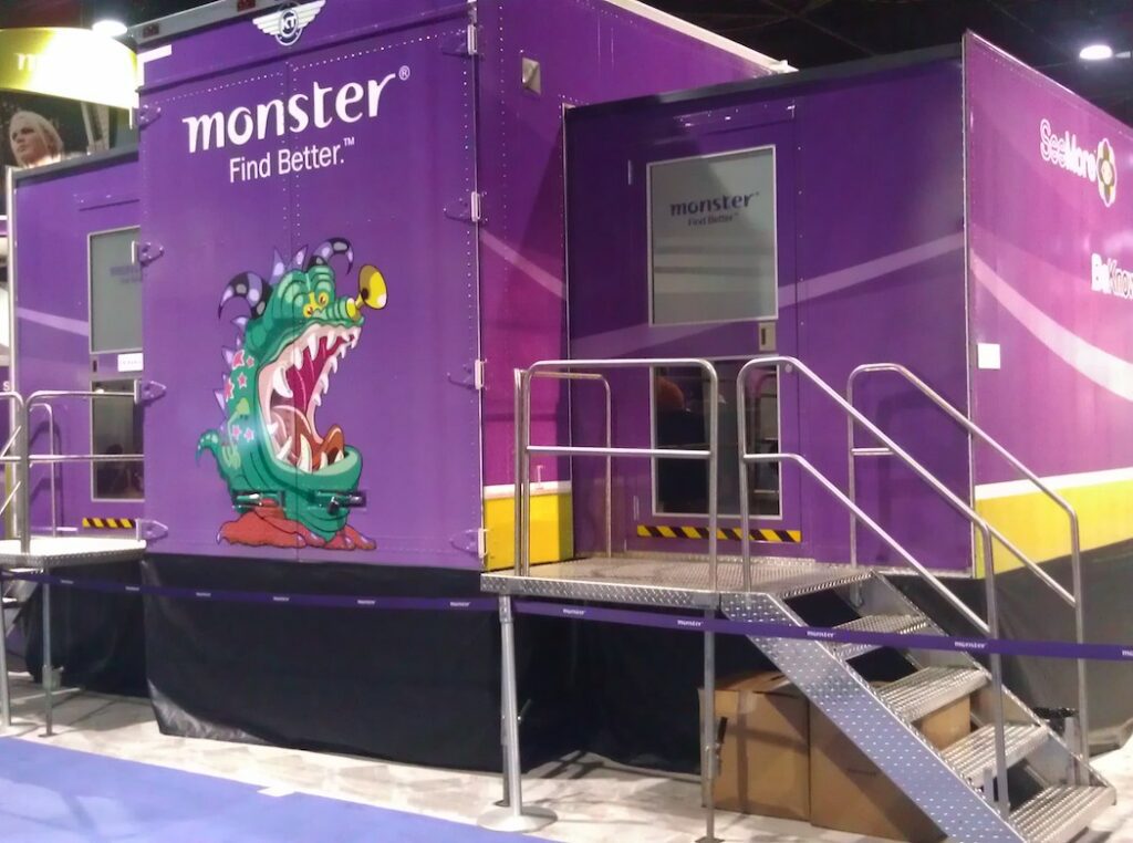 purple monster mobile marketing trailer
